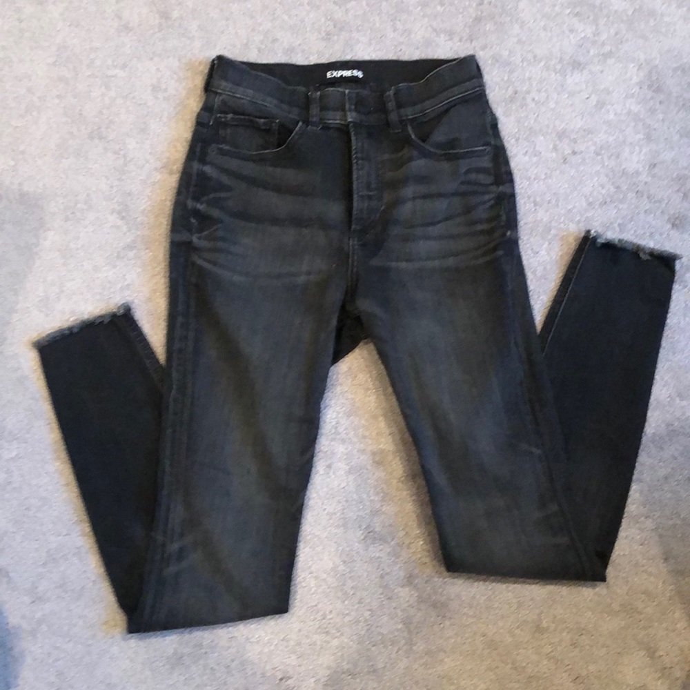 Express black jean leggings